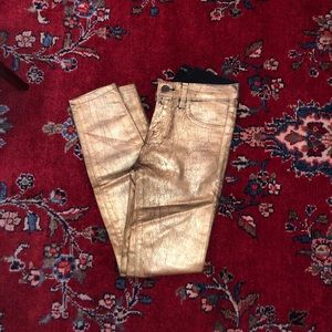 J Brand gold pants